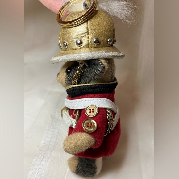 Burberry Regimental Bear Keychain Bag Charm - Picture 7 of 13